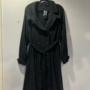 Plus size soft flare trench black sweater Torrid 3x (22-24) NWT